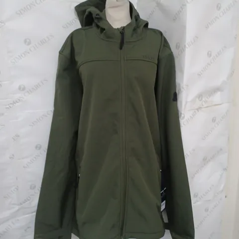 TOG24 SOFTSHELL JACKET IN MOSS GREEN SIZE 4XL