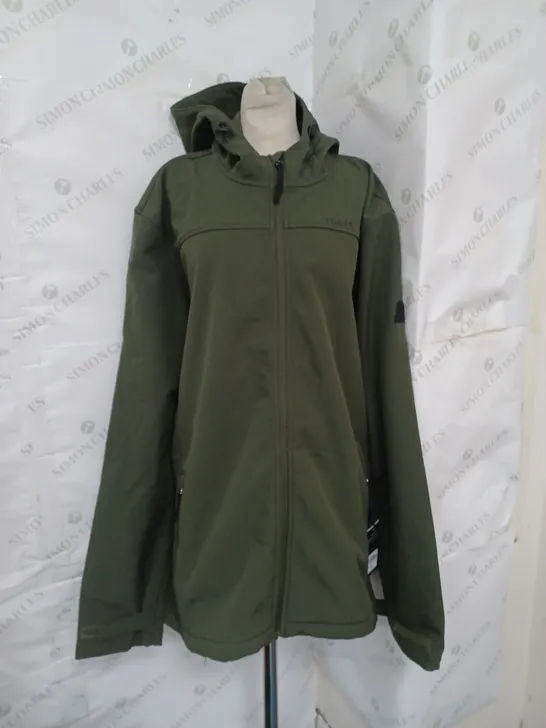 TOG24 SOFTSHELL JACKET IN MOSS GREEN SIZE 4XL