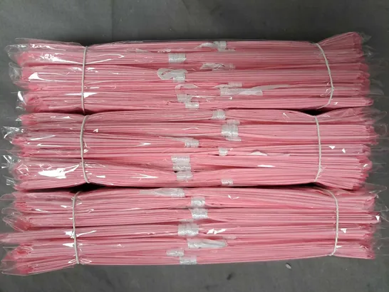 BOX OF APPROXIMATELY 200 TISSUE PAPER POM POMS IN PINK