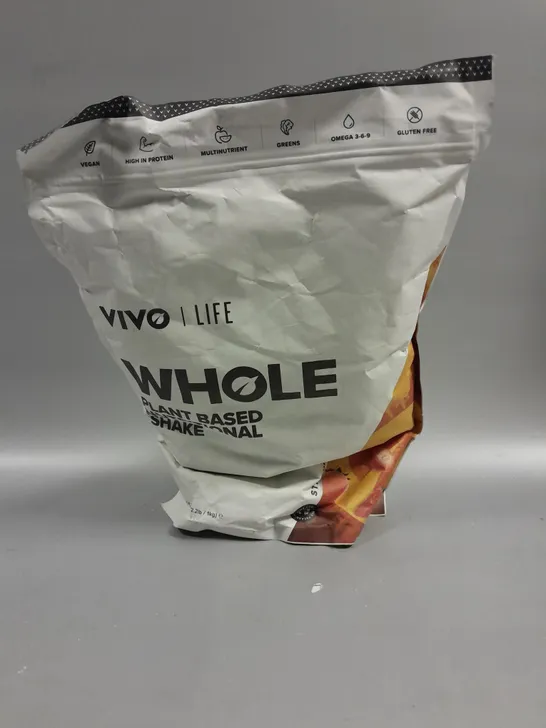 SEALED VIVO LIFE WHOLE PLANT BASED NUTRITIONAL SHAKE - 1KG STRAWBERRY 