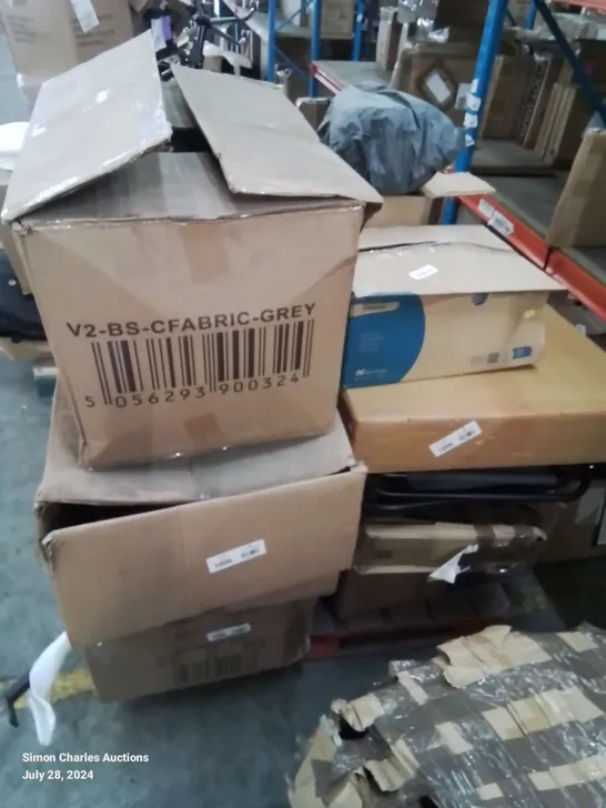 PALLET CONTAINING VARIOUS FURNITURE PARTS AND INCOMPLETE CHAIR SETS ETC.