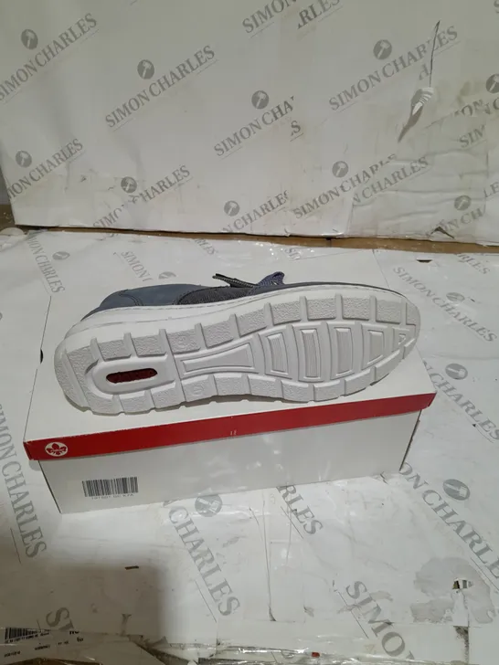 BOXED MEMOSOFT SNEAKERS BY RIEKER BLUE SIZE 8.5