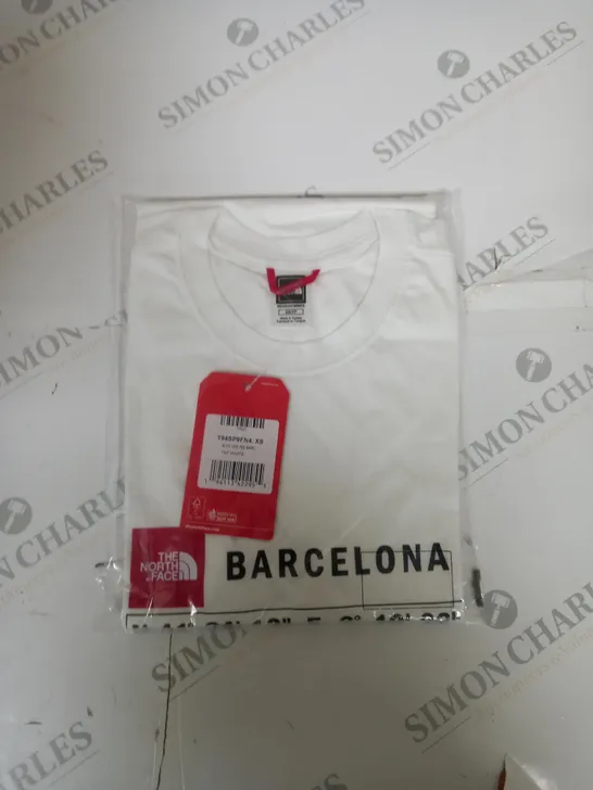 BAGGED THE NORTH FACE BARCELONA CASUAL T-SHIRT SIZE XS