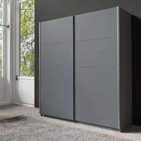 BOXED LINCOLN SLIDING WARDROBE IN GREY - 4 BOXES 