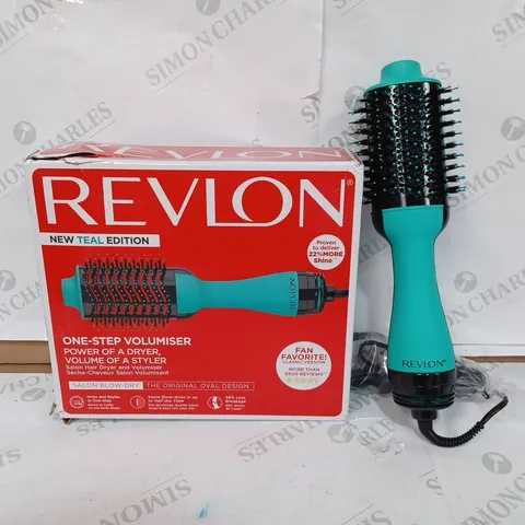 REVLON SALON HAIR DRYER AND VOLUMISER - TEAL