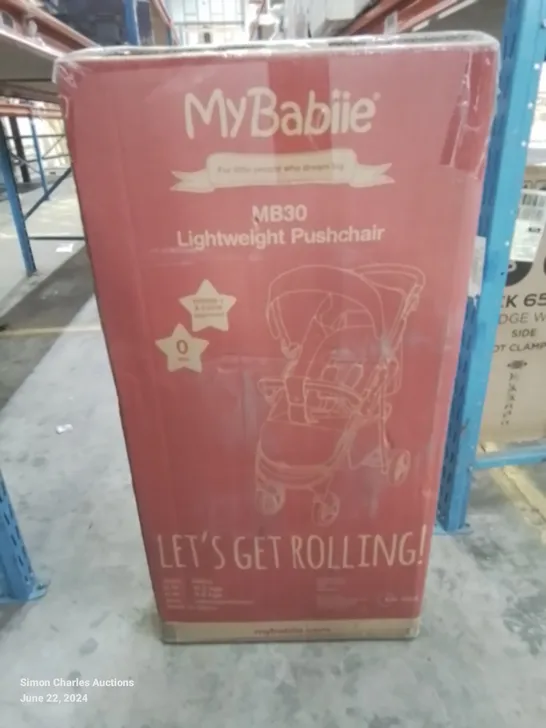 BRAND NEW BOXED MYBABIIE LET'S GET ROLLING LIGHTWEIGHT STROLLER FOR 0+ MONTHS OLD BABIES 