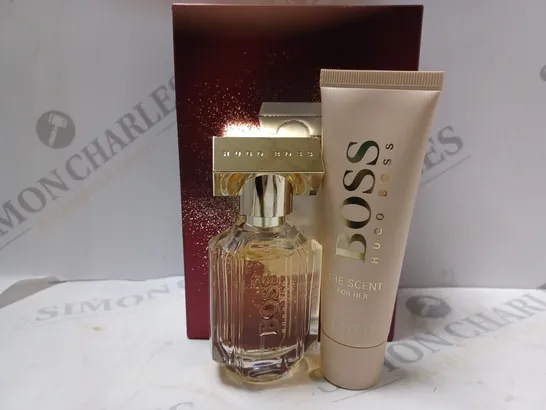 BOXED BOSS THE SCENT FOR HER DUO - BODY LOTION, EAU DE PARFUM RRP £62