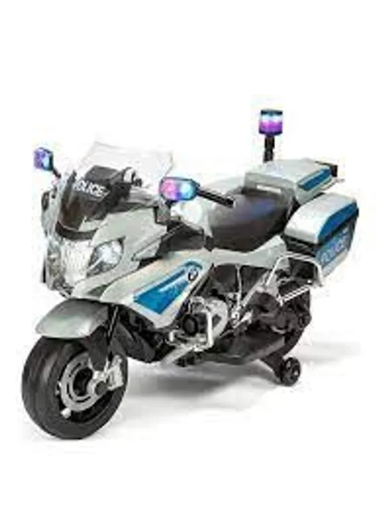 BOXED ELECTRIC RIDE ON BMW POLICE BIKE (1 BOX)