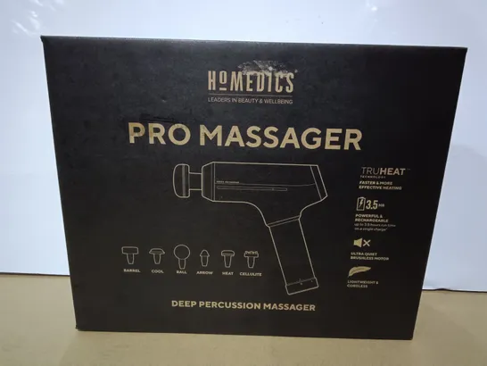 BOXED HOMEDICS PRO DEEP PERCUSSION MASSAGER