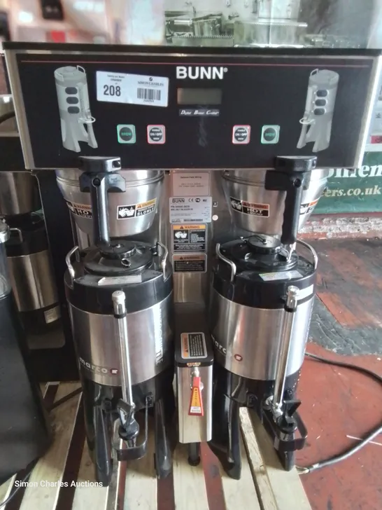 BUNN DUAL FILTROSHUTTLE COMMERCIAL DIGITAL COFFEE BREWER COMBI WITH HOT WATER 