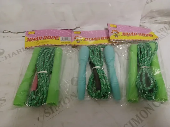 BOX OF ASSORTED JIN SHEN JUMP ROPE GREEN -BLUE 