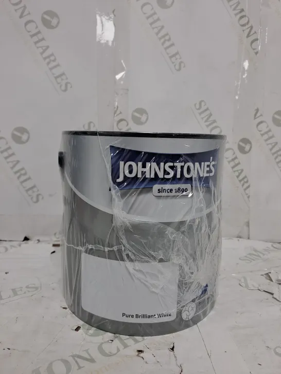JOHNSTONE'S WALL & CEILING PURE BRILLIANT WHITE MATT PAINT - 2.5L -COLLECTION ONLY 