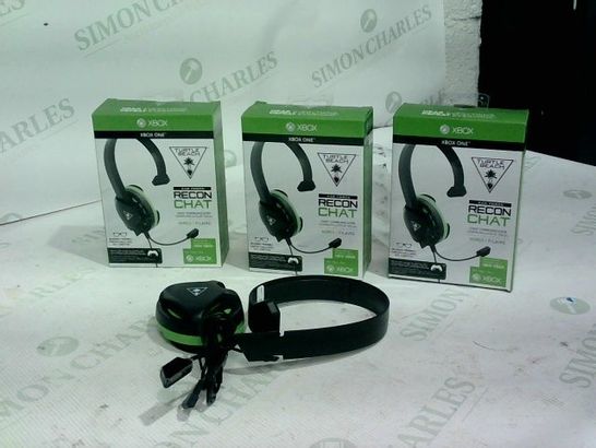 3 X TURTLE BEACH EARFORCE RECON CHAT WIRED HEADSETS