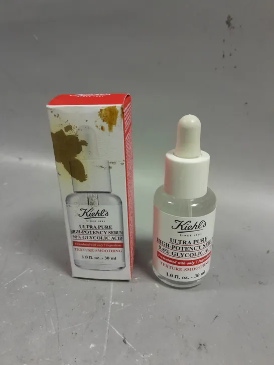 BOXED KIEHL'S ULTRA PURE 9.8% GLYCOLIC ACID SERUM - 30ML 