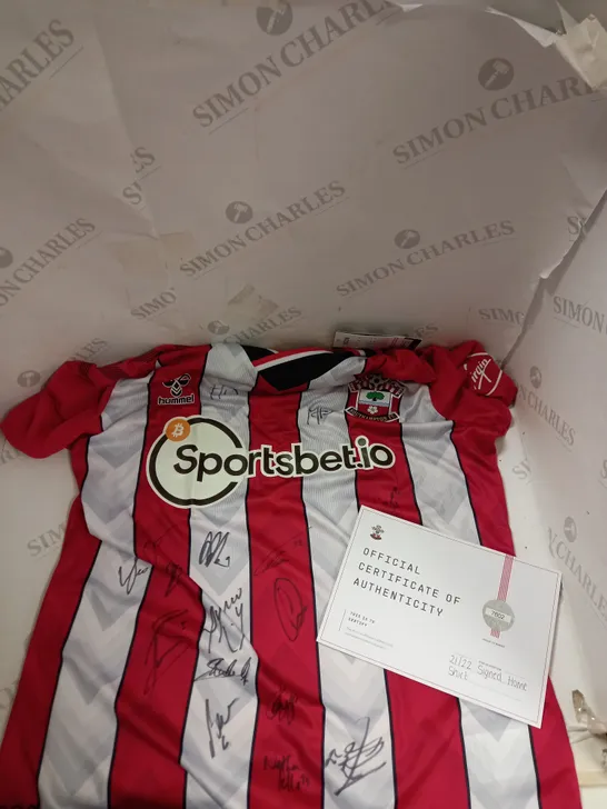 SOUTHAMPTON FC SIGNED 21/22 HOME SHIRT