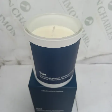 BOXED ESSENTIALS SPA FRAGRANCED CANDLE 200G