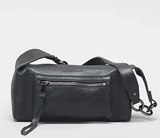 AIMEE KESTENBERG BLEECKER LEATHER SHOULDER BAG BLACK