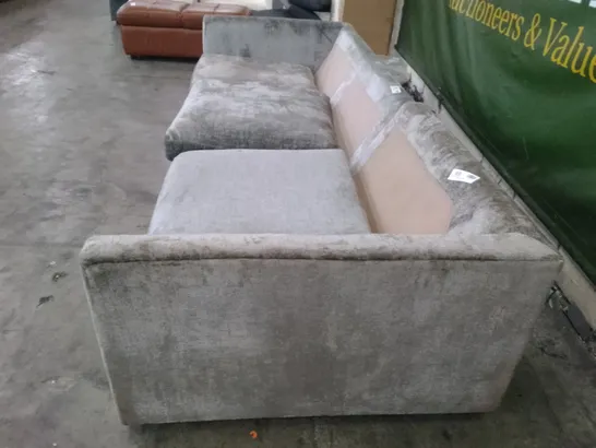 QUALITY DESIGNER 2 SECTION SOFA - GREY FABRIC