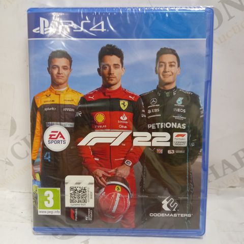 SEALED F1 22 PLAYSTATION 4 GAME