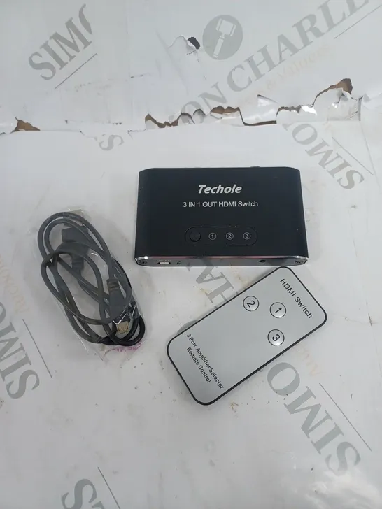 BOXED TECHOLE 3 IN 1 OUT HDMI SWITCH 