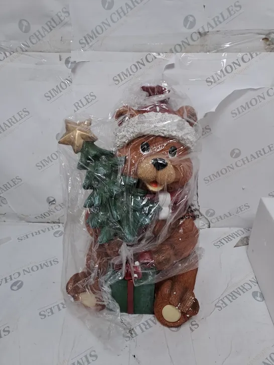 BOXED SANTA EXPRESS PRE-LIT INDOOR /OUTDOOR CHRISTMAS BEAR