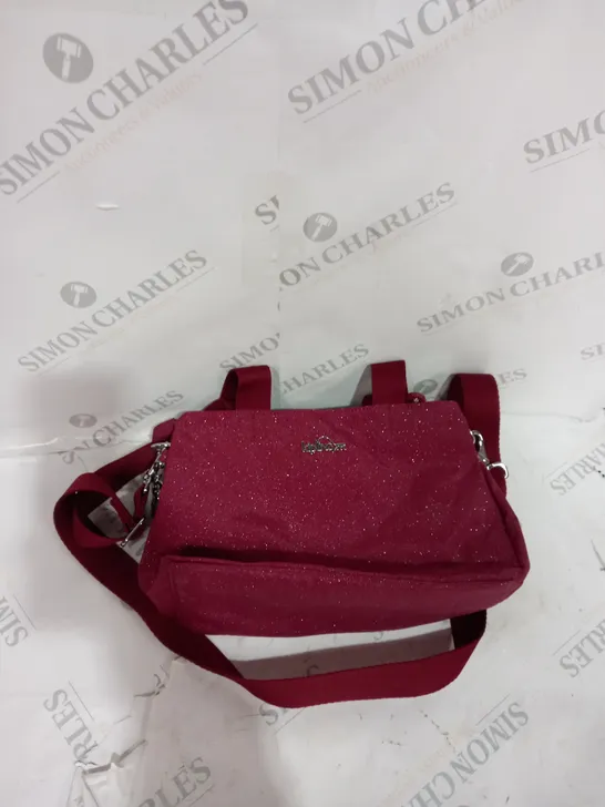 KIPLING HANDBAG IN SPARKLE IN RED 