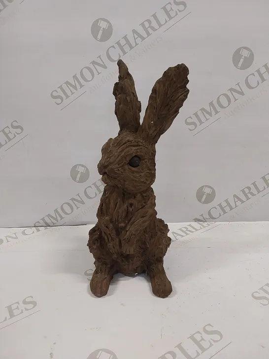 BOXED ROSAS BUNNY/RABBIT ANIMALS PLASTIC GARDEN STATUE