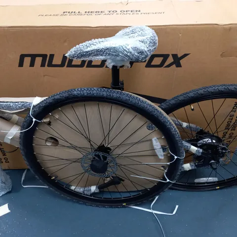 BOXED MUDDYFOX ELECTRIC AVE 10 HYBRID BIKE IN DARK GREY - COLLECTION ONLY 