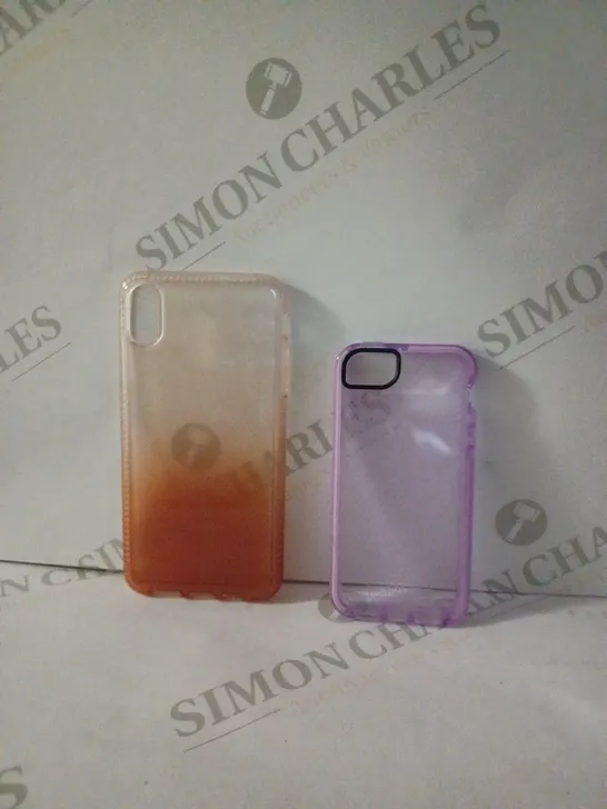 APPROXIMATELY 86 TECH 21 ELECTRICAL CASES TO INCLUDE; 30 PURPLE IPHONE 5/5S/SE AND 56 RED IPHONE XS MAX PHOE CASES