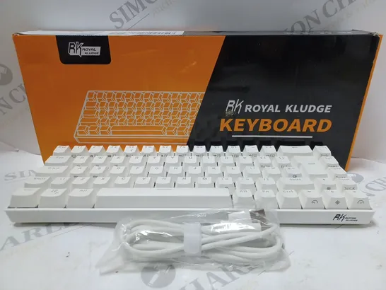 BOXED ROYAL KLUDGE KEYBOARD - WHITE 