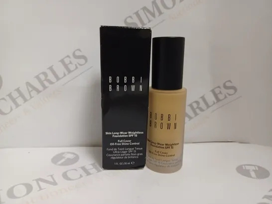 BOXED BOBBI BROWN SKIN LONG WEAR WEIGHTLESS FOUNDATION SPF15 - W-054 NATURAL TAN