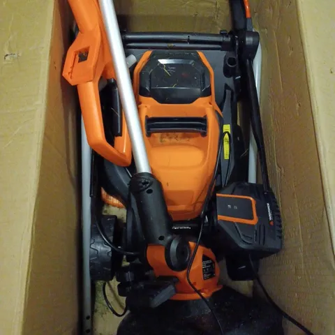 YARD FORCE 32CM LAWNMOWER AND TRIMMER