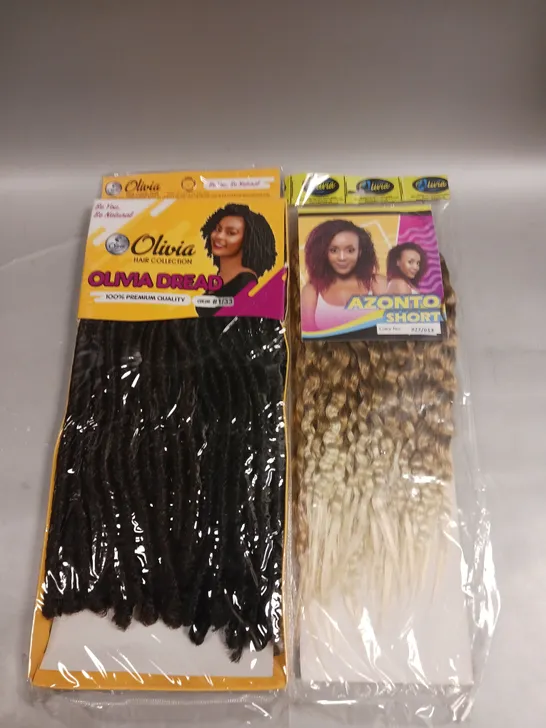 APPROXIMATELY 20 SEALED OLIVIA HAIR PIECES IN ASSORTED COLOURS & STYLES	