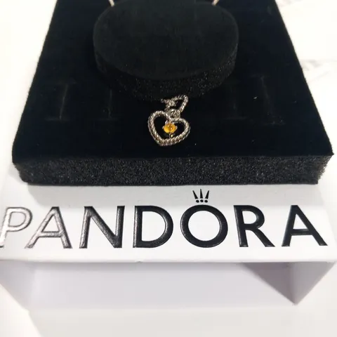 BOXED PANDORA HEART SHAPED NECKLACE