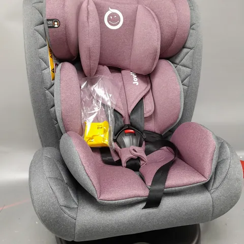 JOVIKIDS SAFETY BABY CAR SEAT WITH ISOFIX FOR GROUP 0-12 YEARS PINK