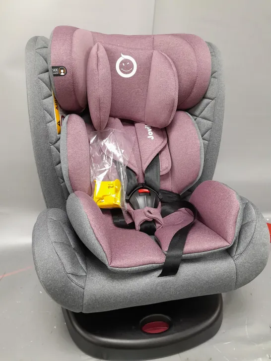 JOVIKIDS SAFETY BABY CAR SEAT WITH ISOFIX FOR GROUP 0-12 YEARS PINK