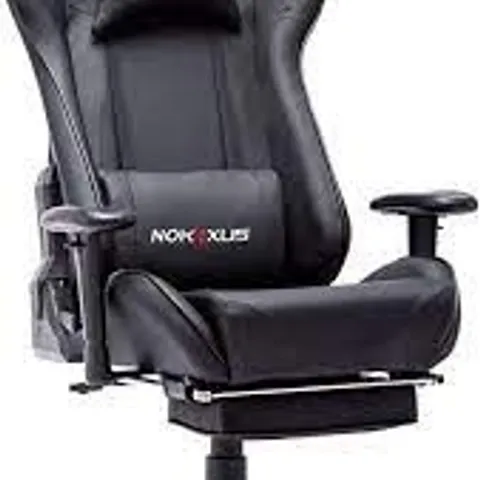 BOXED NOKAXUS GAMING CHAIR , BLACK 