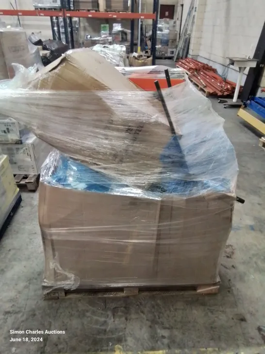 PALLET OF APPROXIMATELY 27 UNPROCESSED RAW RETURN HOUSEHOLD AND ELECTRICAL GOODS TO INCLUDE;