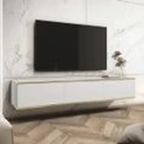 BOXED CRO-RTV175 TV FLOATING TV UNIT - WHITE (1 BOX)