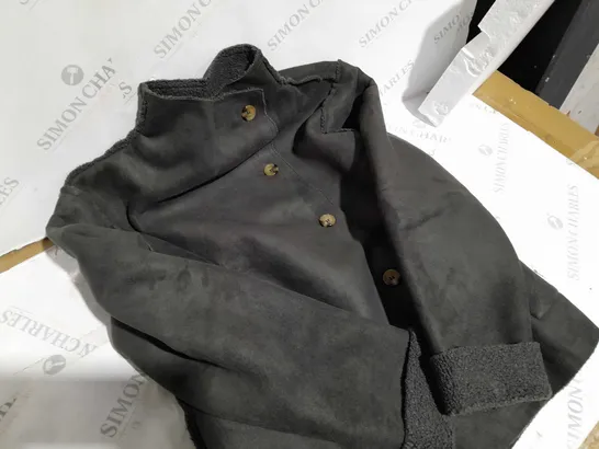 WOOL LINED WINTER COAT GREY 