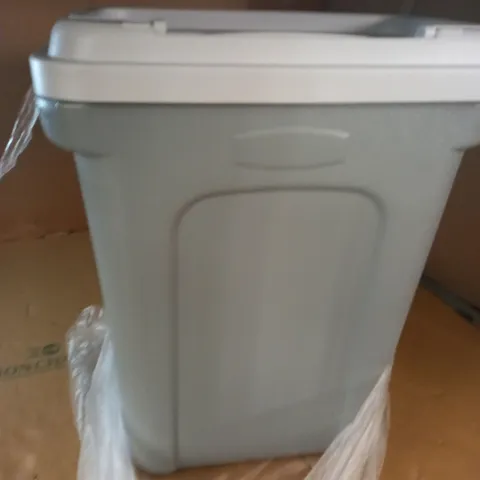 GREY PLASTIC BIN