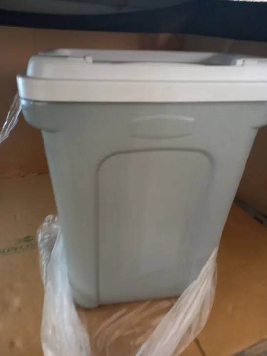 GREY PLASTIC BIN