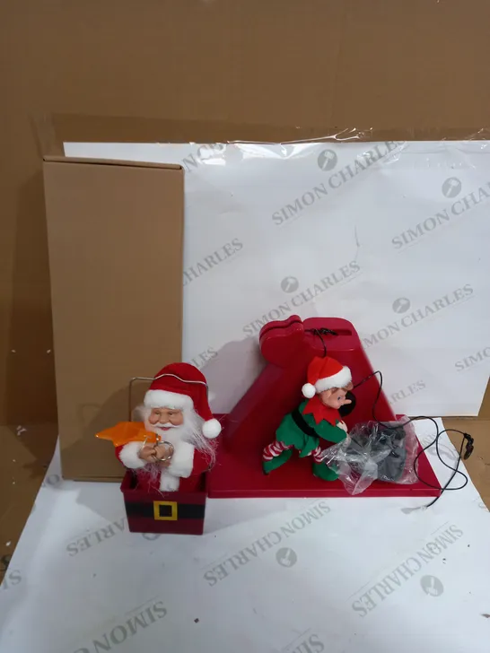 MR CHRISTMAS ANIMATED LIGHT UP CLIMBING CHRISTMAS CRANE