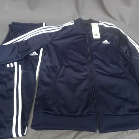 ADIDAS ZIP THROUGH TRACKSUIT IN NAVY - UK M