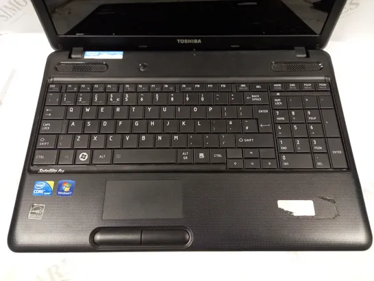 TOSHIBA SATELLITE PRO C660 LAPTOP IN BLACK