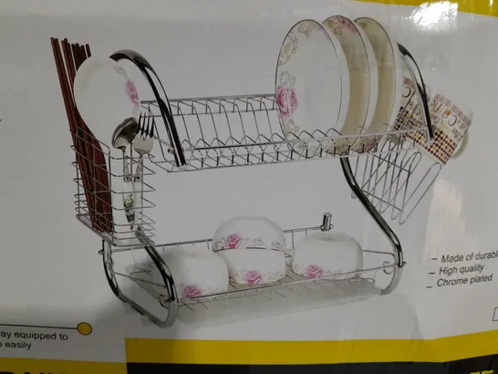 BOXED 2 LAYER DISH DRAINER 