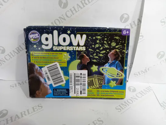 BOXED GLOW SUPERSTARS FOR KIDS BEDROOM RRP £14