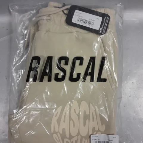 RASCAL CLOTHING CHILDRENS STRIKE JOGGERS IN BEIGE - 11-12YRS 