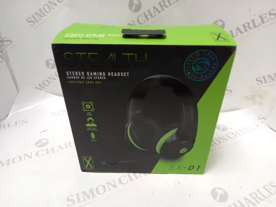 BOXED AND SEALED STEALTH STEREO GAMING HEADSET (SX-01)