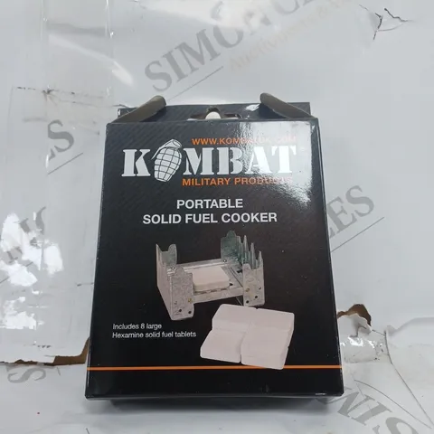 BOXED KOMBAT PORTABLE SOLID FUEL COOKER 